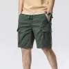 Men's Solid Multi-Pocket Cargo Shorts 78662174Y sold by Manly