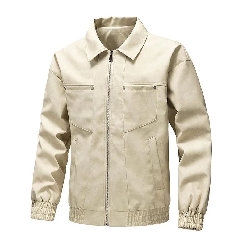 Men's Casual Lapel Zipper Multi-Pocket Warm Jacket 85580264M sold by Manly product image thumbnail 3