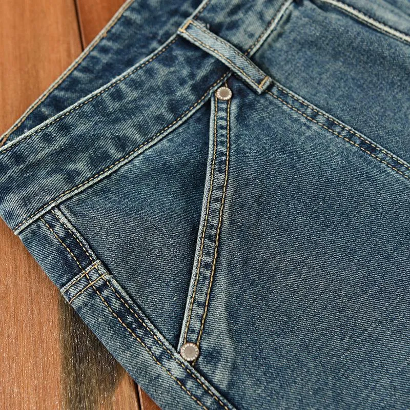 Men's Vintage Washed Distressed Multi-pocket Jeans 40352734M sold by Manly product image thumbnail 4