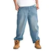 Men's Loose Wash Denim Skateboard Pants 77702793Z sold by Manly