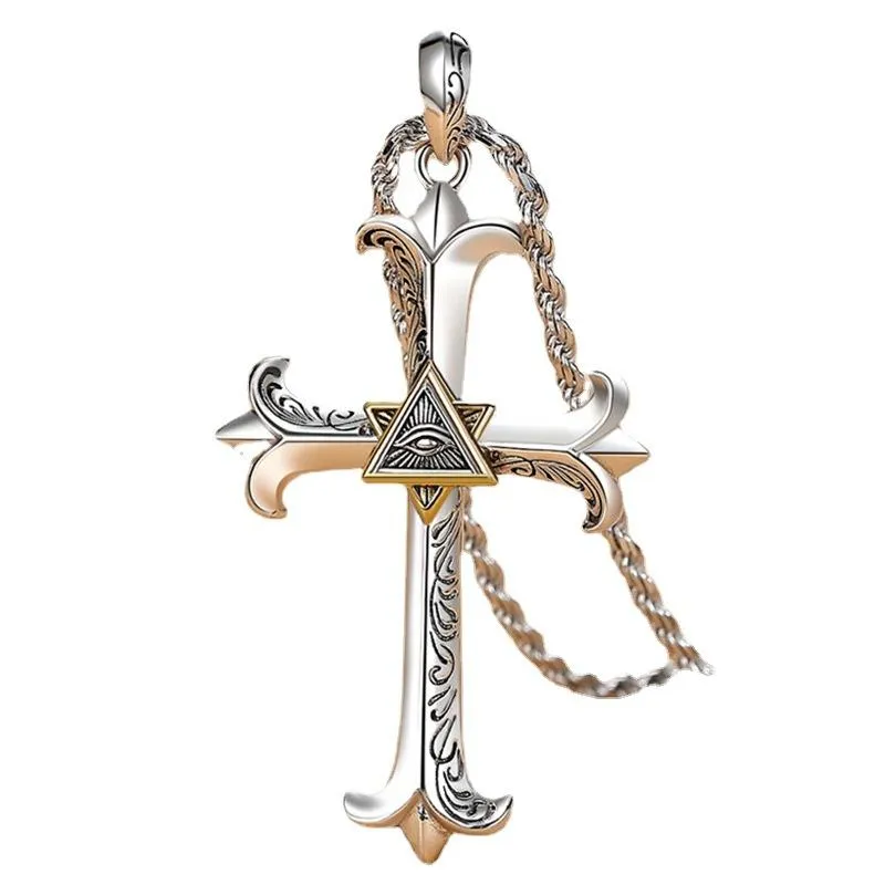 Vintage Evil Eye Cross Necklace 61220983TO sold by Manly product image thumbnail 5