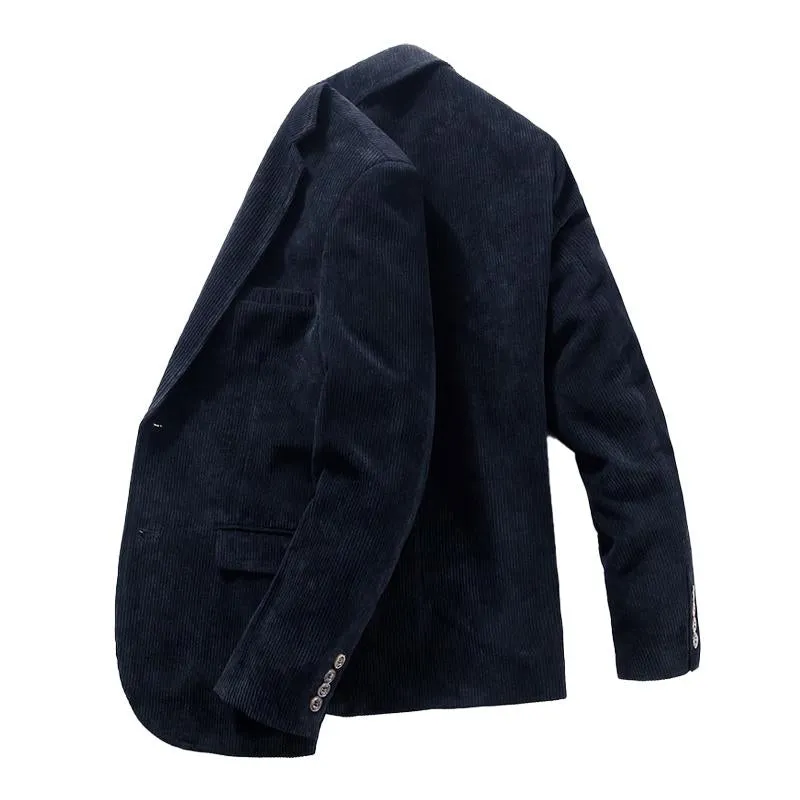 Men's Casual Corduroy Notched Lapel Single Breasted Slim Fit Blazer 06665039M sold by Manly product image thumbnail 2