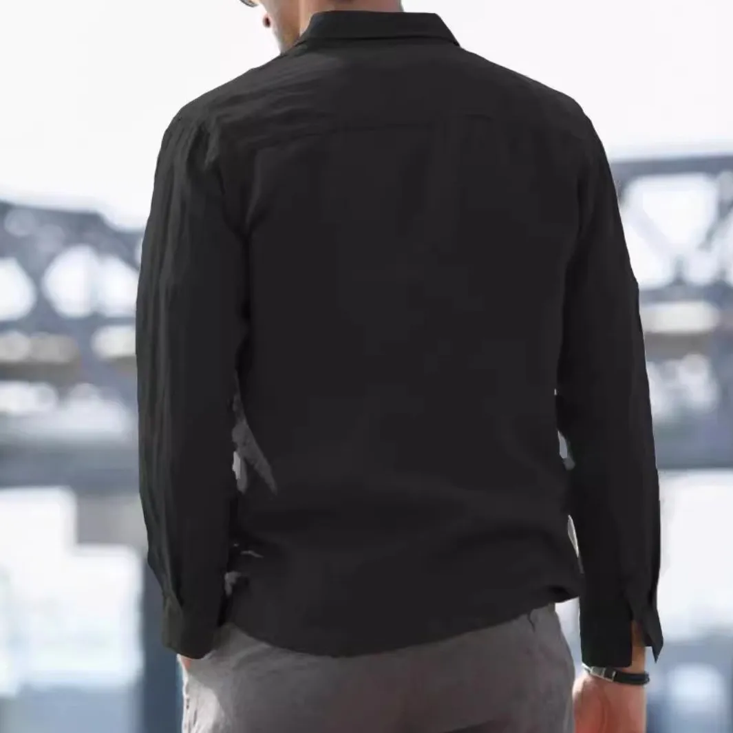 Men's Vintage Casual Pocket Long Sleeve Shirt 29261906TO sold by Manly product image thumbnail 5