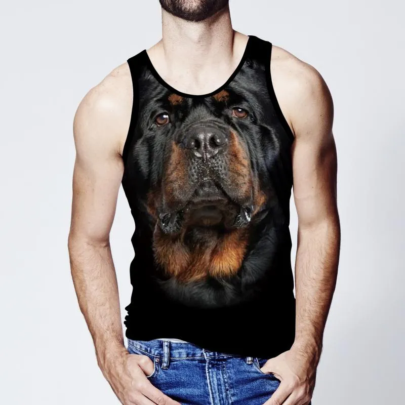 Men's Casual Round Neck Printed Tank Top 94891903M sold by Manly product image thumbnail 2