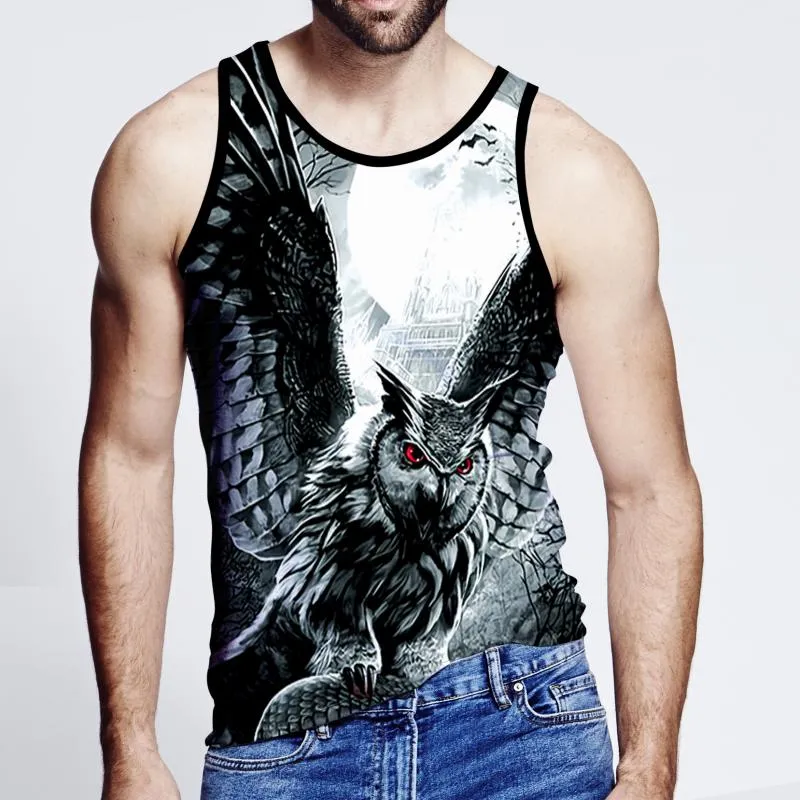 Men's Casual Round Neck Printed Tank Top 94891903M sold by Manly product image thumbnail 4