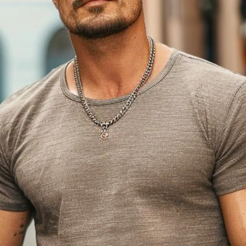 Men's Round Neck Casual Short Sleeve T-shirt 78113069X sold by Manly product image thumbnail 3