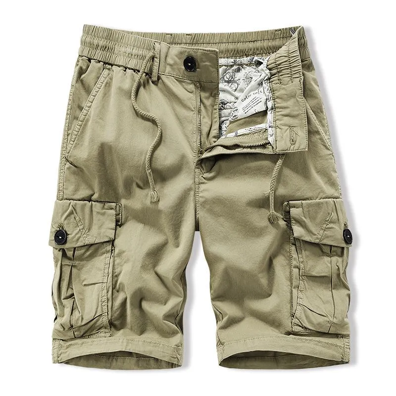 Men's Casual Outdoor Cotton Washed Multi-pocket Cargo Shorts 53181776M sold by Manly product image thumbnail 3