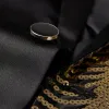 Men's Vintage Wavy Sequin Panel Single Breasted Lapel Blazer 16573485M sold by Manly