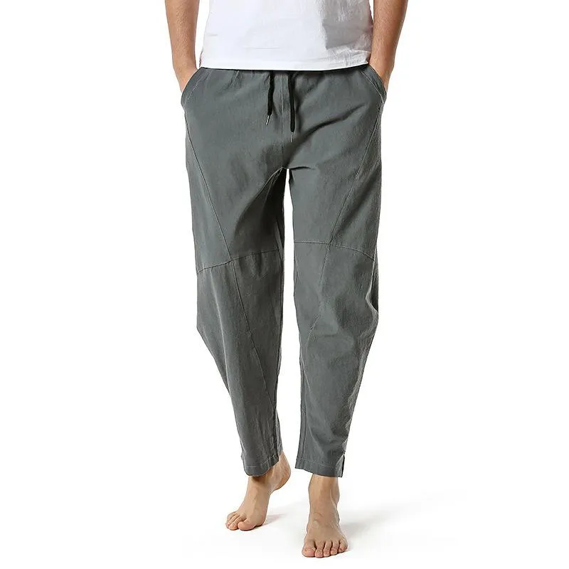 Men's Cotton and Linen Loose Drawstring Pants 16882035Y sold by Manly product image thumbnail 5