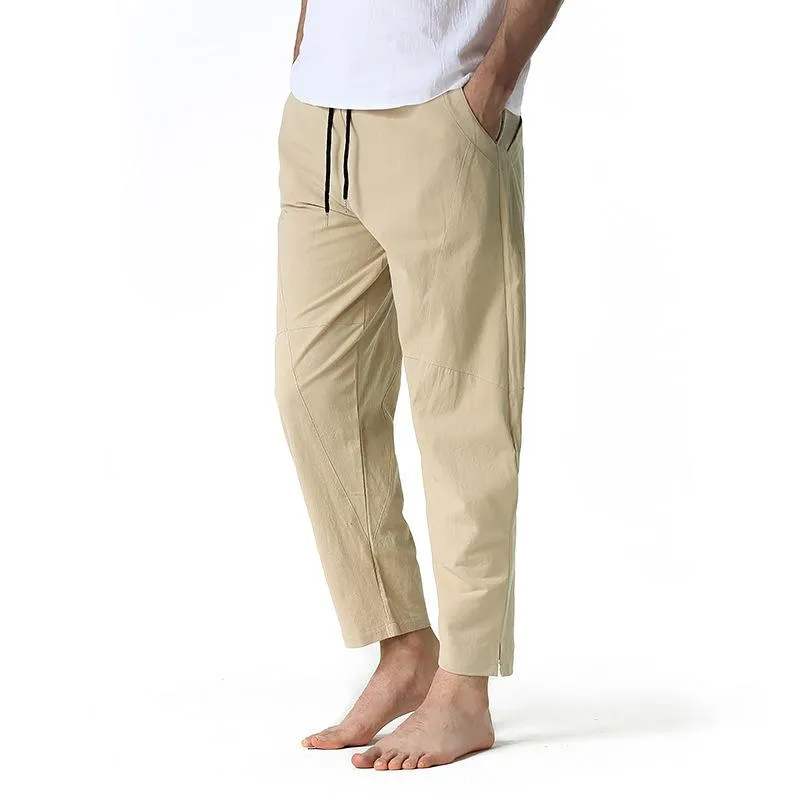 Men's Cotton and Linen Loose Drawstring Pants 16882035Y sold by Manly product image thumbnail 2
