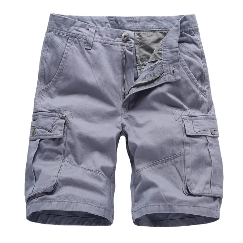 Men's Casual Outdoor Cotton Multi-Pocket Cargo Shorts 11714799M sold by Manly
