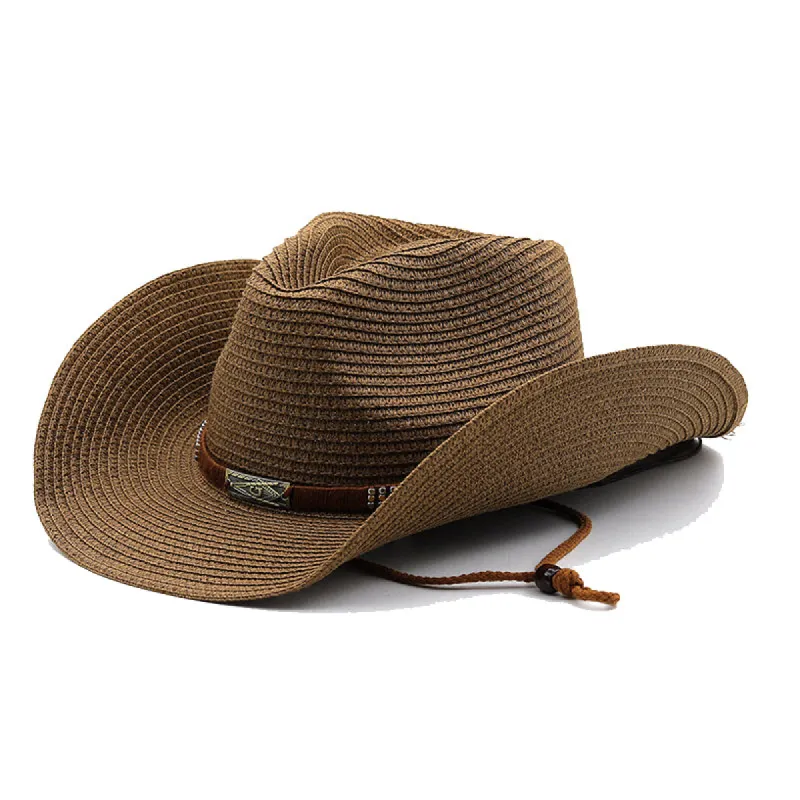 Men's Vintage Belt Visor Western Cowboy Hat 61457836Y sold by Manly