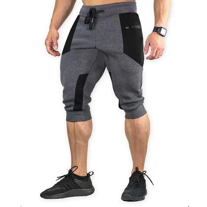 Men's Colorblock Elastic Waist Fitness Sports Shorts 47745143Z sold by Manly