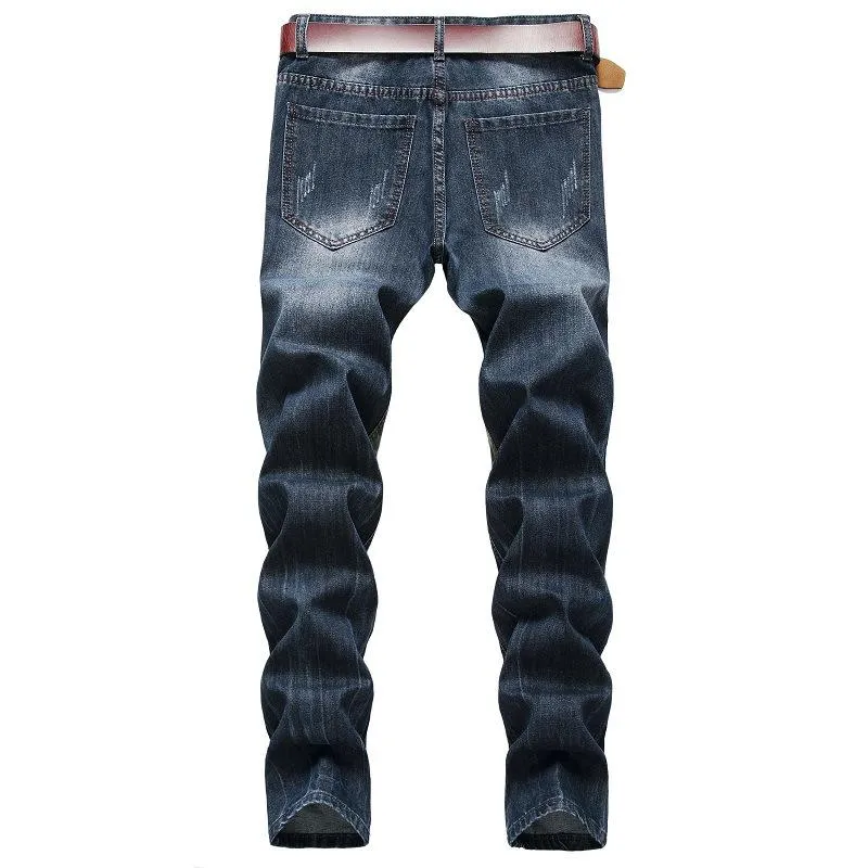 Men's Fashion Camo Patchwork Distressed Slim Jeans 08108871Z sold by Manly product image thumbnail 2
