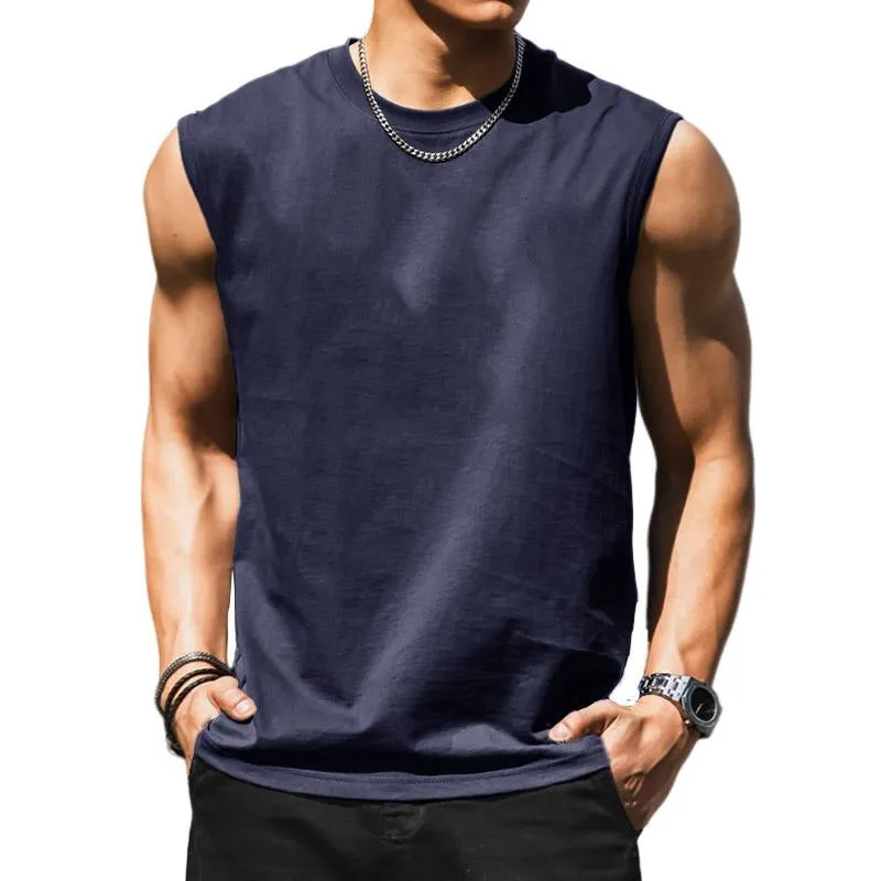 Men's Solid Color Loose Casual Men's Tank Tops 88275629X sold by Manly product image thumbnail 5