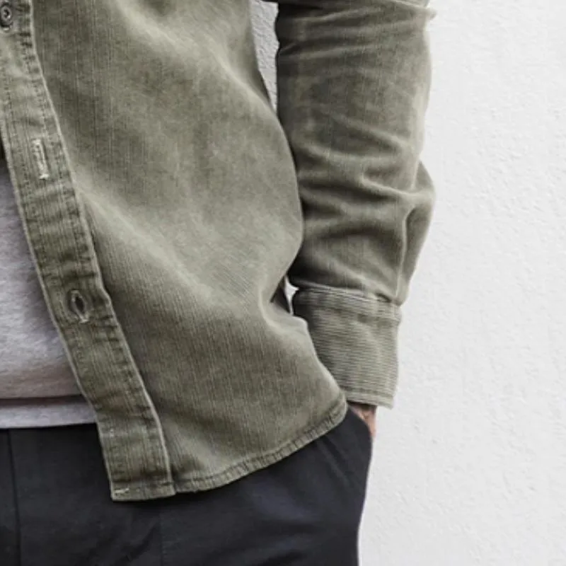 Men's Vintage Casual Corduroy Lapel Pocket Jacket 84895705TO sold by Manly product image thumbnail 4