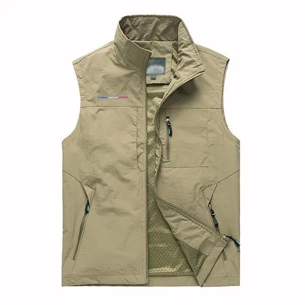 Men's Casual Multi-pocket Quick-drying Outdoor Vest 76331091M sold by Manly product image thumbnail 4
