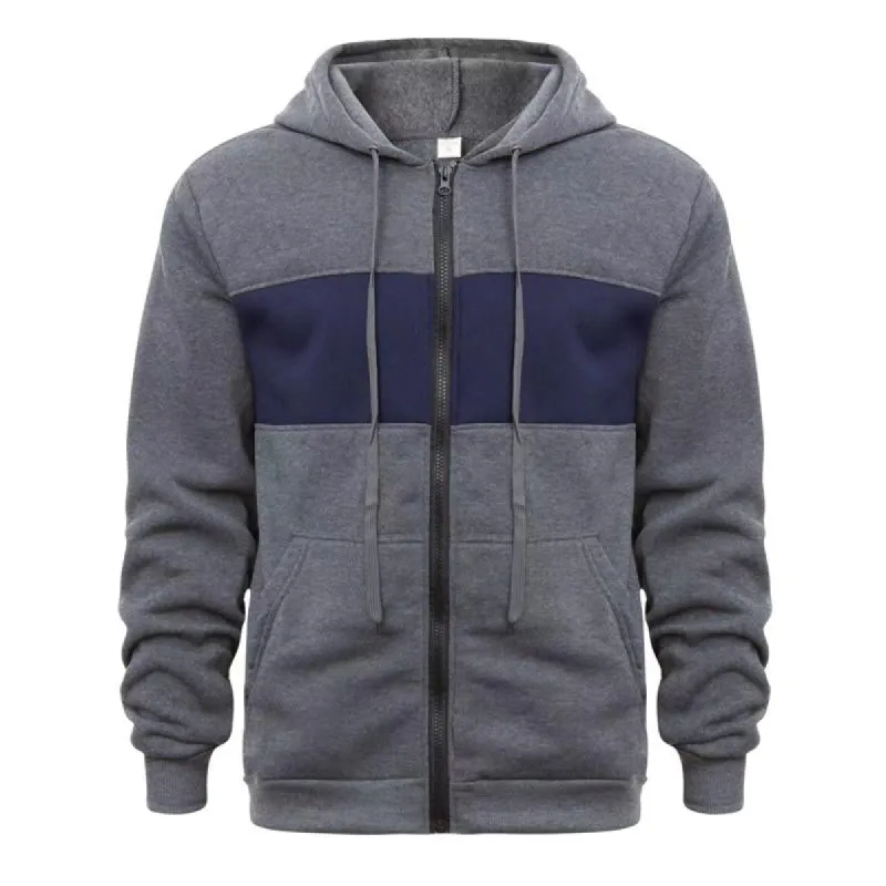 Men's Color Block Slim Fit Casual Sports Hooded Sweatshirt 79758160X sold by Manly