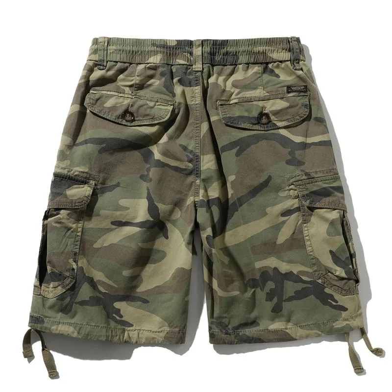 Men's Casual Outdoor Cotton Camouflage Multi-Pocket Loose Cargo Shorts 80212820M sold by Manly product image thumbnail 4