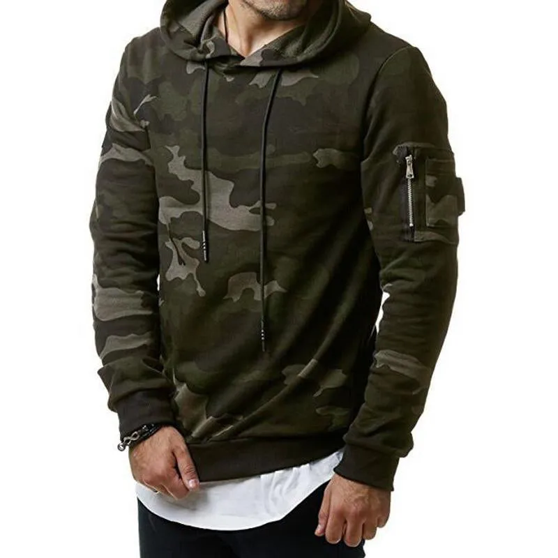 Men's Fashionable Camouflage Slim Fit Pullover Hoodie 88829999M sold by Manly product image thumbnail 5
