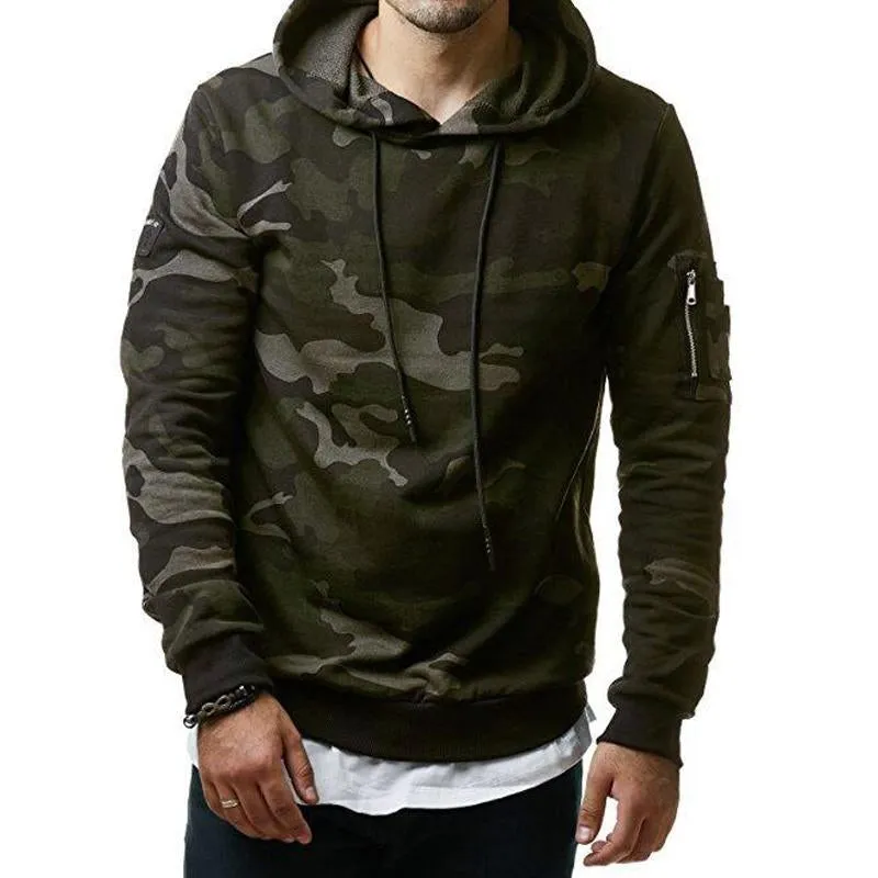 Men's Fashionable Camouflage Slim Fit Pullover Hoodie 88829999M sold by Manly product image thumbnail 4