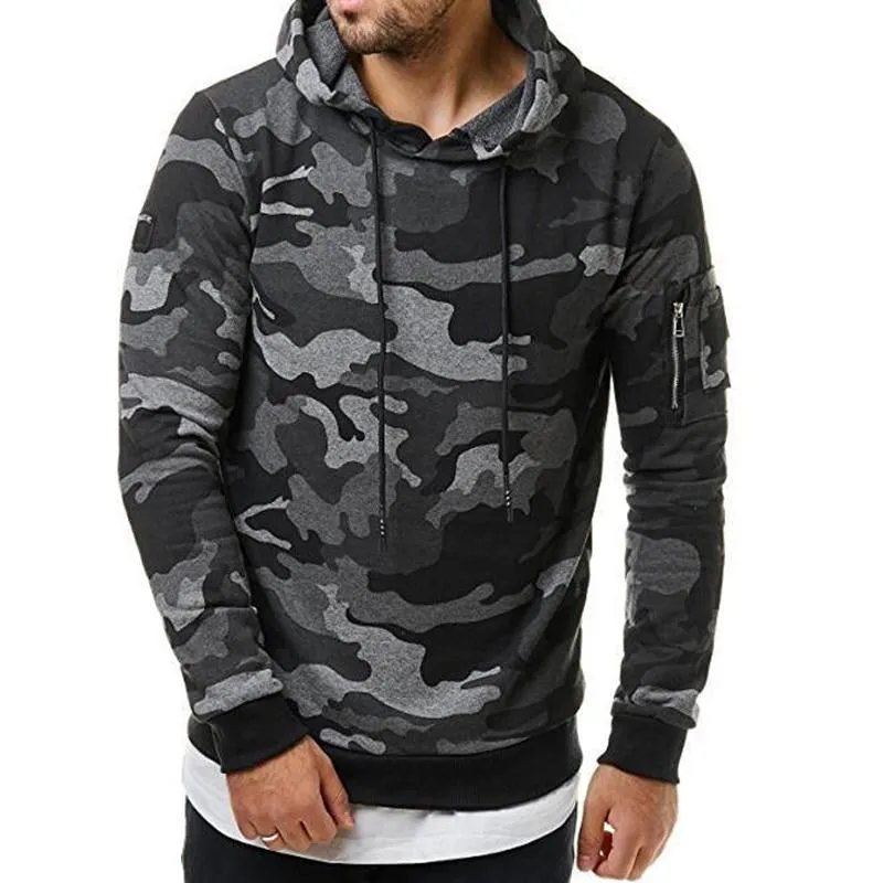 Men's Fashionable Camouflage Slim Fit Pullover Hoodie 88829999M sold by Manly product image thumbnail 2