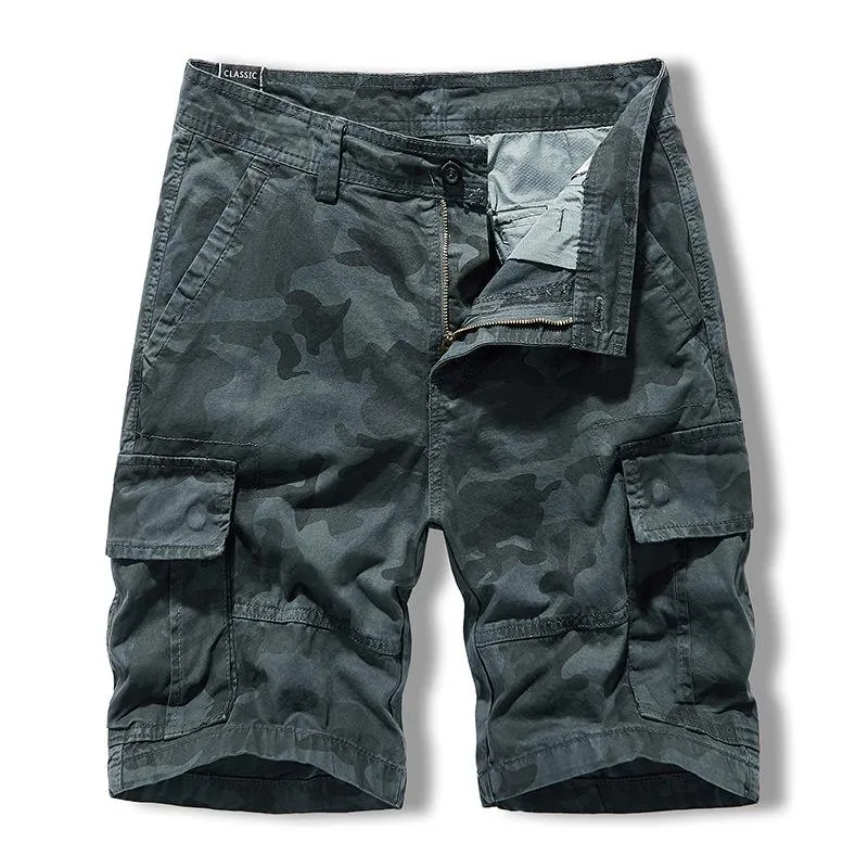 Men's Casual Outdoor Camouflage Multi-Pocket Cargo Shorts 04084768M sold by Manly product image thumbnail 3