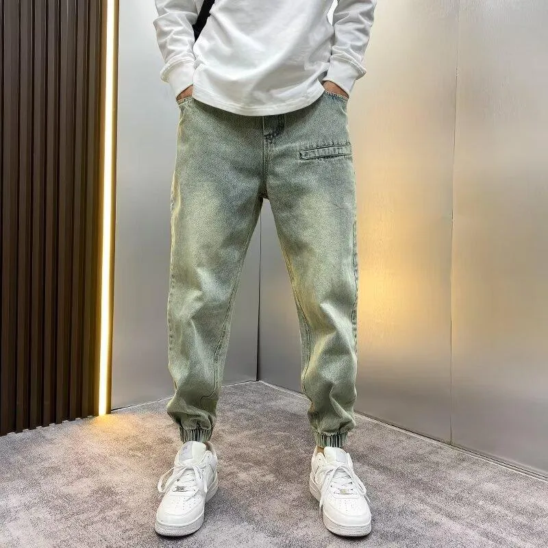 Men's Distressed Loose Elastic Waist Casual Jeans 67812367Z sold by Manly product image thumbnail 2