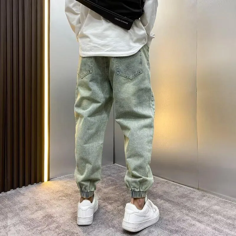 Men's Distressed Loose Elastic Waist Casual Jeans 67812367Z sold by Manly product image thumbnail 5