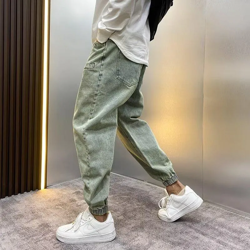 Men's Distressed Loose Elastic Waist Casual Jeans 67812367Z sold by Manly product image thumbnail 4