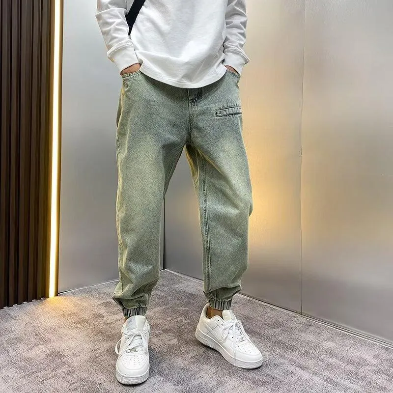 Men's Distressed Loose Elastic Waist Casual Jeans 67812367Z sold by Manly product image thumbnail 3