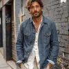 Men's Multi-Pocket Single Breasted Thin Denim Jacket 26542649Y sold by Manly