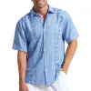 Men's Casual Printed Lapel Short Sleeve Shirt 01858995Y sold by Manly