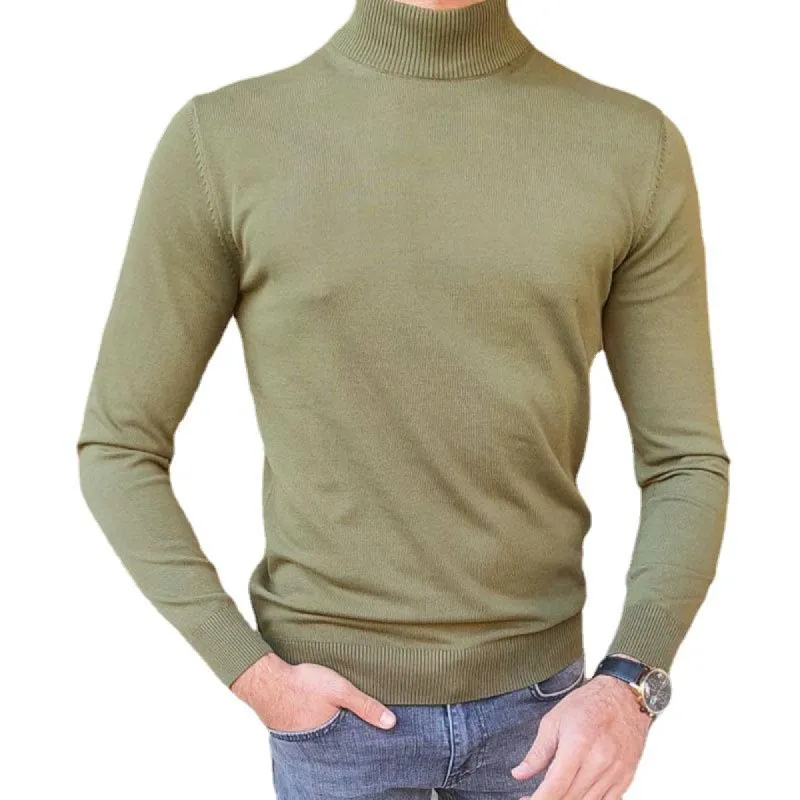 Men's Long Sleeve Turtleneck Bottoming Knitted Sweater 56369917X sold by Manly