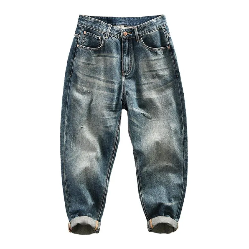 Men's Vintage Washed Distressed Jeans 47987194M sold by Manly