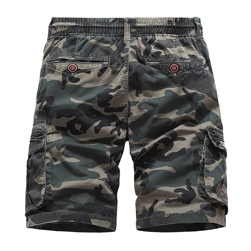 Men's Casual Outdoor Cotton Camouflage Multi-pocket Loose Cargo Shorts 97399576M sold by Manly product image thumbnail 5