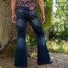 Men's Vintage Washed Distressed Denim Flared Jeans 31768668M sold by Manly