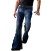Men's Vintage Washed Distressed Denim Flared Jeans 31768668M sold by Manly