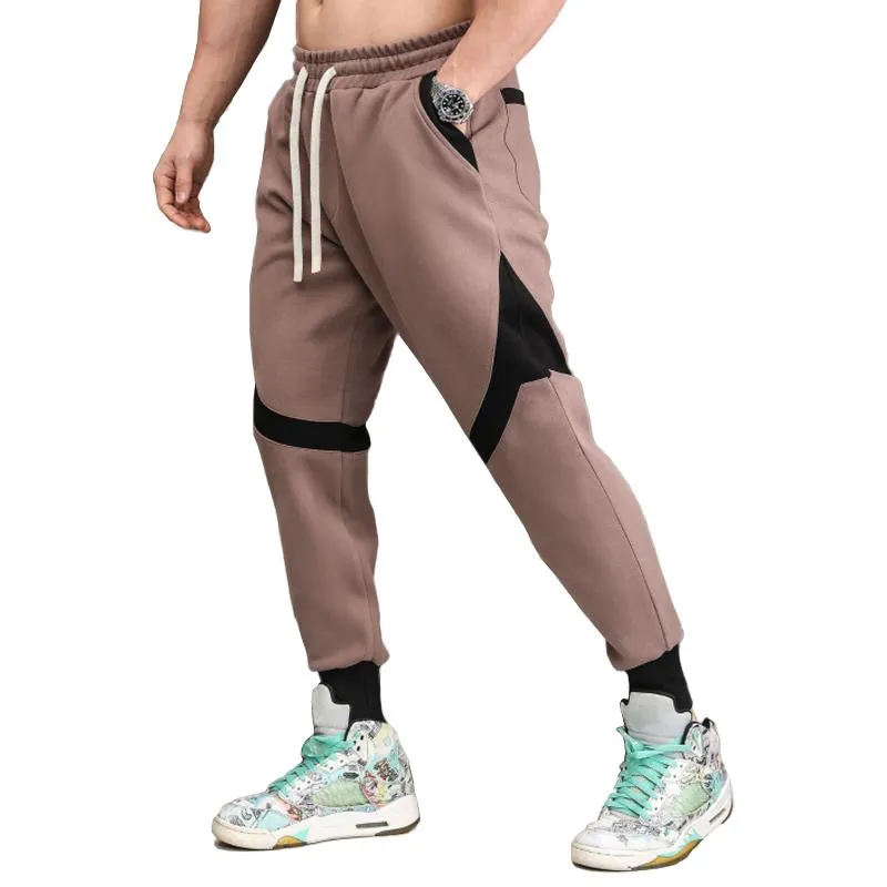 Men's Colorblock Loose Elastic Waist Fitness Sports Pants 30732930Z sold by Manly