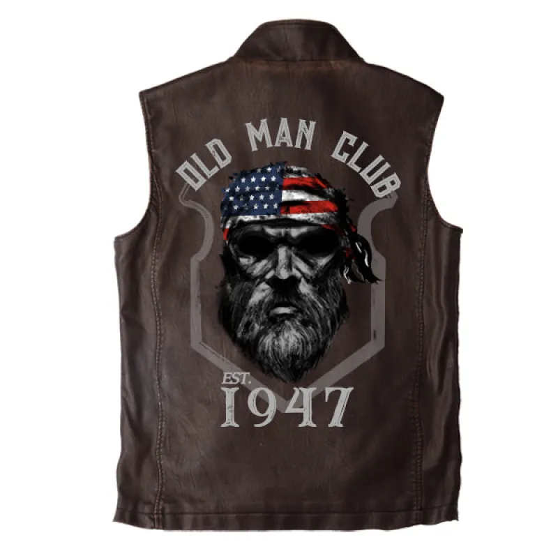 Men's 1947 Old Man Club Vintage Double Collar Vest sold by Manly