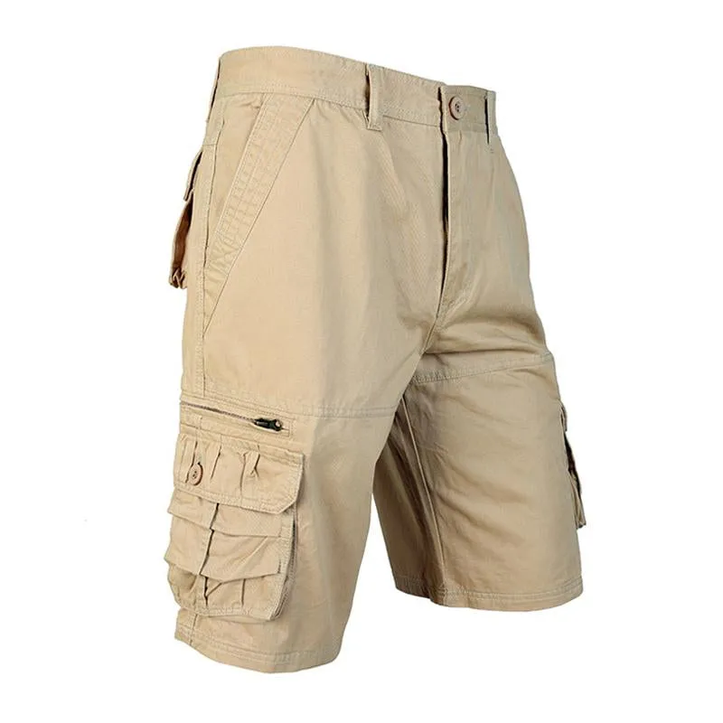 Men's Casual Cotton Washed Multi-Pocket Cargo Shorts 61549521M sold by Manly product image thumbnail 5