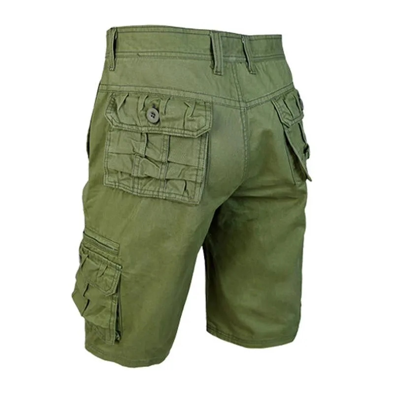 Men's Casual Cotton Washed Multi-Pocket Cargo Shorts 61549521M sold by Manly product image thumbnail 2