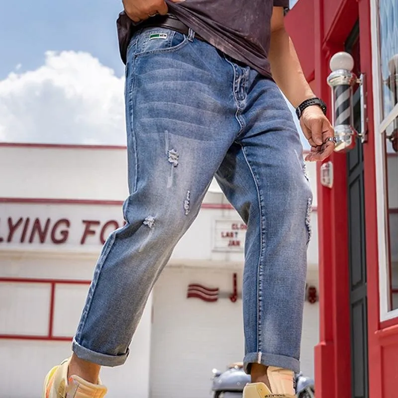 Men's Fashion Loose Distressed Casual Jeans 50159483Z sold by Manly product image thumbnail 3