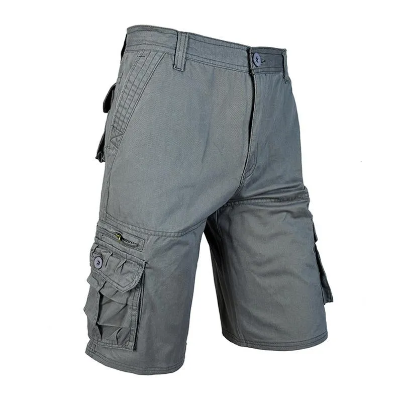 Men's Casual Cotton Washed Multi-Pocket Cargo Shorts 61549521M sold by Manly product image thumbnail 3