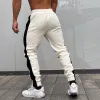 Men's Sports Casual Polar Fleece Warm Color Block Trousers 09686393M sold by Manly