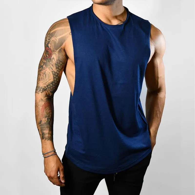 Men's Casual Simple Sports Round Neck Loose Tank Top 71955603TO sold by Manly product image thumbnail 2