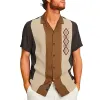 Men's Casual Printed Cuban Collar Short Sleeve Shirt 18440425Y sold by Manly
