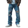 Men's Vintage Washed Distressed Straight Jeans 69227557M sold by Manly
