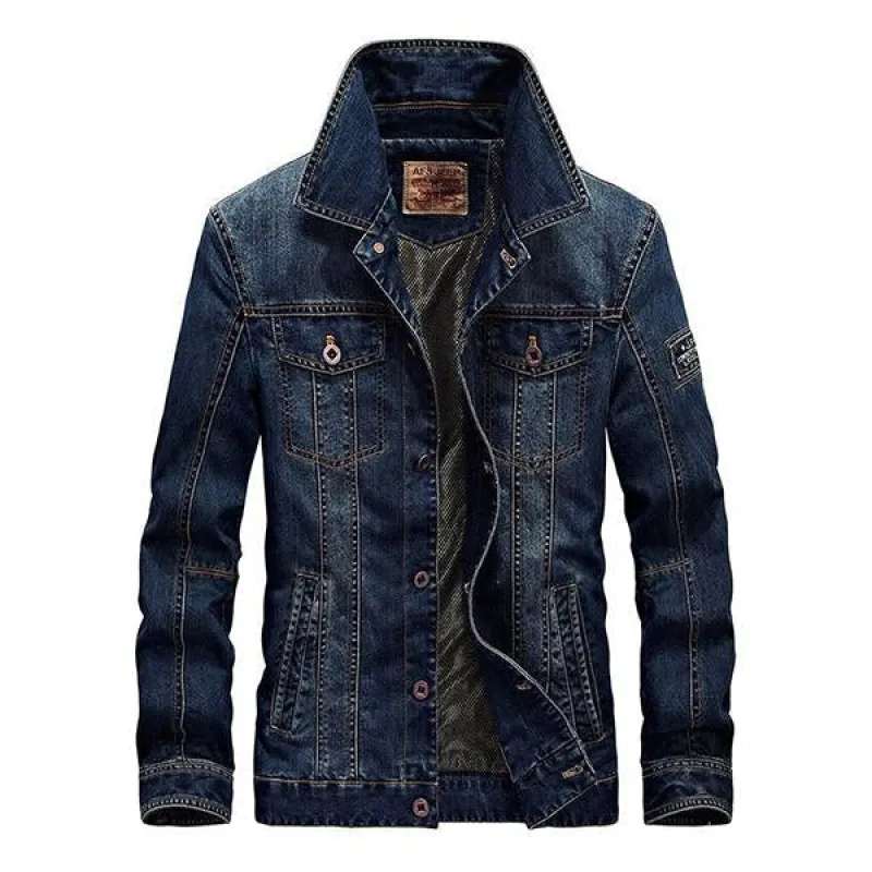 Men's Denim Casual Loose Jacket 96604351M sold by Manly