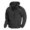 Men's Solid Color Casual Pullover Zipper Hooded Sweatshirt 74333834X sold by Manly